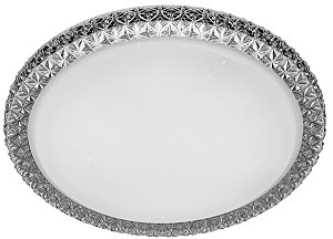 Plafon LED Acrílico 40cm 24W 6000K 2100lm Bivolt Branco Frio
