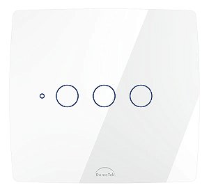 Interruptor Touch 3 Botões Pad Wi-fi Inteligente 4x4 Alexa