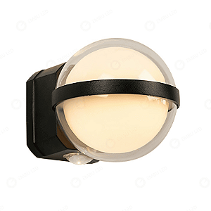 ARANDELA DE PAREDE LED GLOBO ALUMINIO 2X3W 3000K