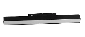 LUMINARIA LED DIFUSA MAGNETICA 12W PRETO PRANCO QUENTE