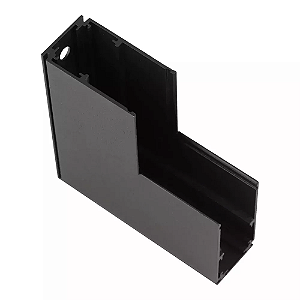 CONECTOR TRILHO PAREDE / TETO MAGNETICO PRETO