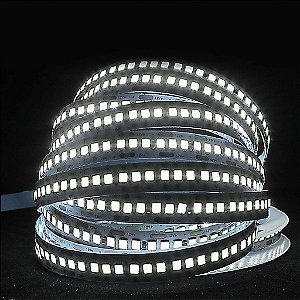 Fita LED 240 LED 18W/ Metro Branco Frio 6500K 5 Metros IP20 Sem Silicone