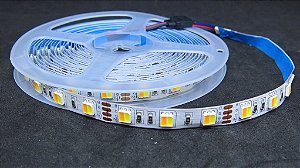 Fita LED 3 Cores ( Branco Frio / Morno / Quente ) com Controle Remoto 12V rolo com 5 metros
