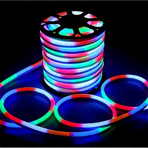 MANGUEIRA LED NEON FLEX 12V RBG POR METRO
