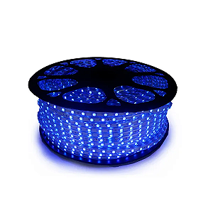 Mangueira LED Chata Azul 220V 100m