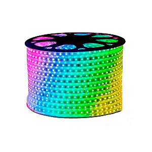 Mangueira Chata LED 5050 RGB 100 Metros 110V