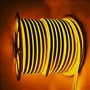 Mangueira LED Neon Flexível 12V AMARELO 100M à Prova d'Água