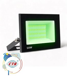 Refletor LED CTB 50W SMD VERDE A Prova D'água Bivolt 2 ANOS DE GARANTIA