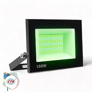 Refletor LED CTB 100W SMD VERDE A Prova D'água bivolt 2 ANOS DE GARANTIA