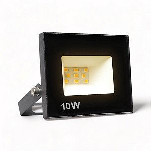 Refletor LED 10W SMD BRANCO QUENTE A Prova D'água bivolt 2 ANOS DE GARANTIA