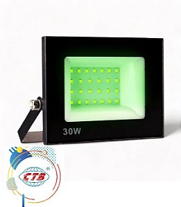Refletor LED CTB 30W SMD VERDE A Prova D'água bivolt 2 ANOS DE GARANTIA