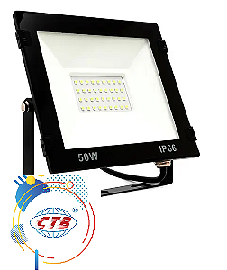 Refletor LED CTB 50W SMD BRANCO FRIO A Prova D'água bivolt 5 ANOS DE GARANTIA