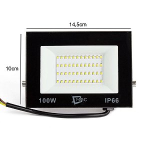 Refletor LED CTB 100W SMD BRANCO FRIO A Prova D'água bivolt 5 ANOS DE GARANTIA
