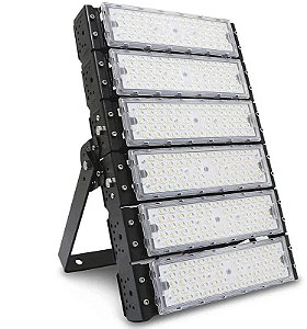 Refletor LED Modular 300W Blindado Branco Frio à Prova D'Água ( 1 anos de garantia )