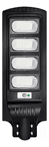 Luminária Pública LED Solar 200W com Placa Solar Integrada