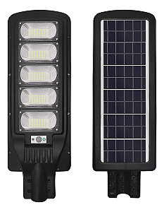 Luminária Pública LED 250W para Poste com Placa Solar Acoplada