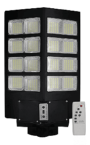 Luminária Pública LED 800W para Poste com Placa Solar Acoplada