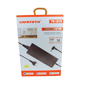 Fonte de Alimentação 24V 5A Tipo Tomadinha Bivolt