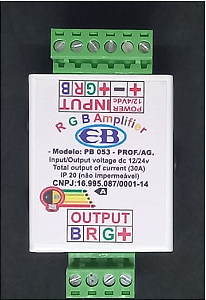 Amplificador de Sinal Profissional Para Fita rgb