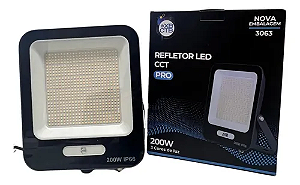 Refletor Led 200w Pro Ip66 Garantia 5 Anos Ctb 3 Cores (5 anos de garantia )