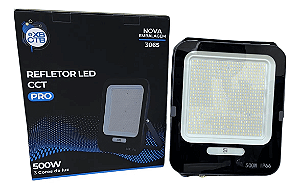 Refletor Led 500w Pro Ip66 Garantia 5 Anos Ctb 3 Tons Cores