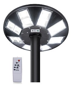 Luminária Solar LED 400W Onistek com Sensor de Presença Branco Frio IP66