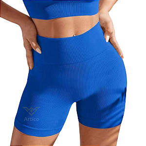 Shorts Fitness Canelado Academia Zero Transparencia Feminino