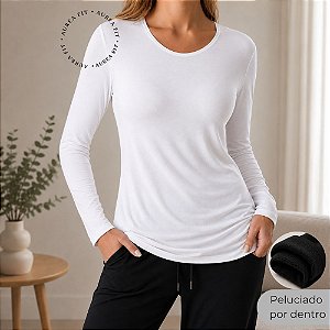 Blusa Feminina Segunda Pele Térmica Peluciada Inverno Frio