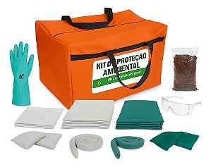 Kit Mitigação Emergência para óleo e Liquido Químico Bolsa 28 L