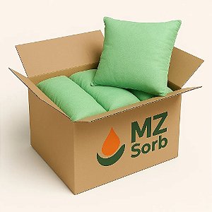 KIT 20 Travesseiros Absorvente de Quimicos em Geral Verde 23x23x5cm