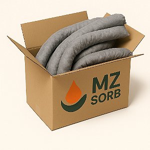 Cordão Absorvente Liquidos em geral CInza 7,60cm X 1,20 Metros