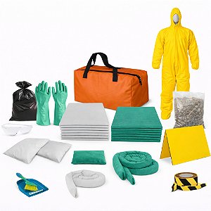 Kit Emergência Ambiental Sopep Óleo E Químico Bolsa 66 L