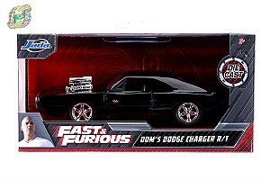 Miniatura Dodge Charger 1970 - Dom - Velozes e Furiosos 9 - Jada Toys - Escala 1/32