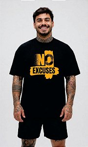 Camiseta Oversized "No Excuses" - Sem Desculpas