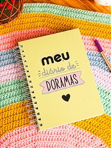 Caderno de Doramas Personalizado para Dorameiras | K-Drama Amarelo