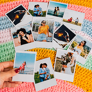 Kit Mini Fotos Polaroid 5x7cm em Alta Resolução