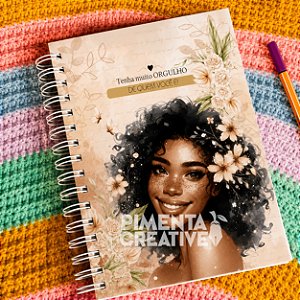 Caderno Personalizado A5 15x21cm Feminino Mulheres Incríveis – Ame-se Todos os Dias