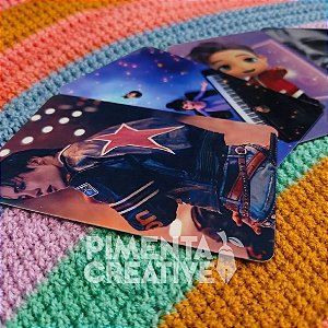 Pack 10 Photocards Plastificados Impressão — Somente Frente — Fotos de sua escolha
