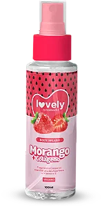 Body Splash Lovely Morango com Colágeno 100ml Face Beautiful