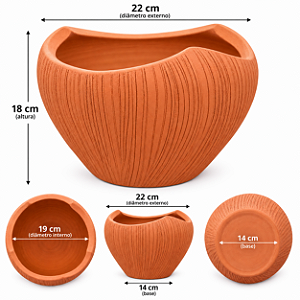Vaso Cerâmica modelo Coco