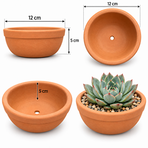Vaso de Cerâmica/Terracota para todos tipos de Planta (Bacia)