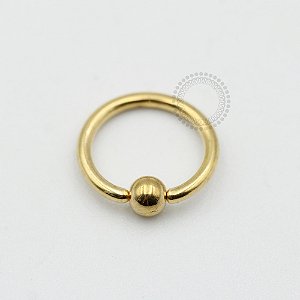 PVD12 Captive aço PVD Gold