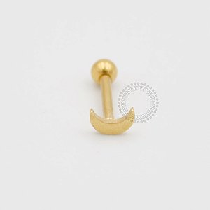 PVD36 Microbell Reto Lua Aço PVD Gold