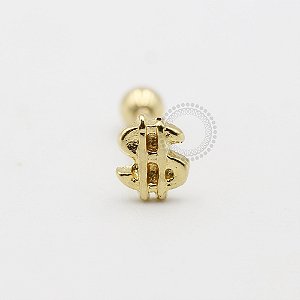 MB12 Microbell Reto Sifrão Banho Ouro