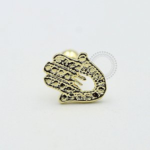MB28 Microbell Reto Mão Hamsa Vazada Banho Ouro
