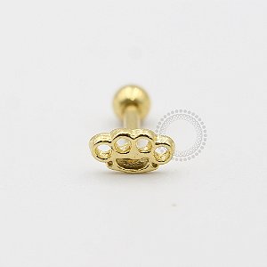 MB56 Microbell Soco Inglês Banho Ouro
