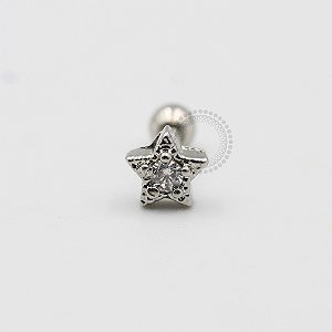 MBA89 Microbell Estrela 1 CZ Banho Rodio