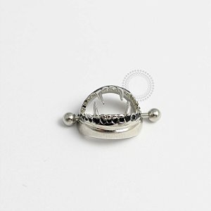 MM12 Piercing Mamilo Vampiro Banho Rodio