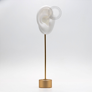 EP39 Orelha Branca Silicone Pedestal Metalizadao