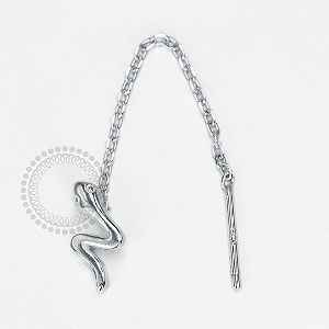 PR38 Piercing Corrente Cobra Prata 925